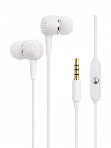 Орбита OT-ERG59 Белые наушники-гарнитура (3.5мм)